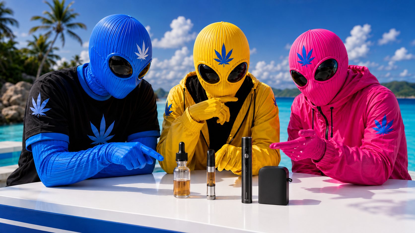 E-liquides, cartouches, vape pens et packs de la collection Vapes Highweed+