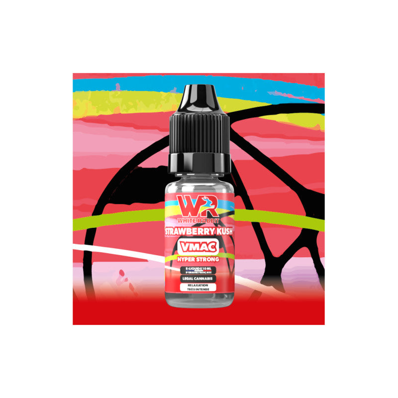 E liquide VMAC Hyper Strong 10ml White Rabbit - Strawberry Kush