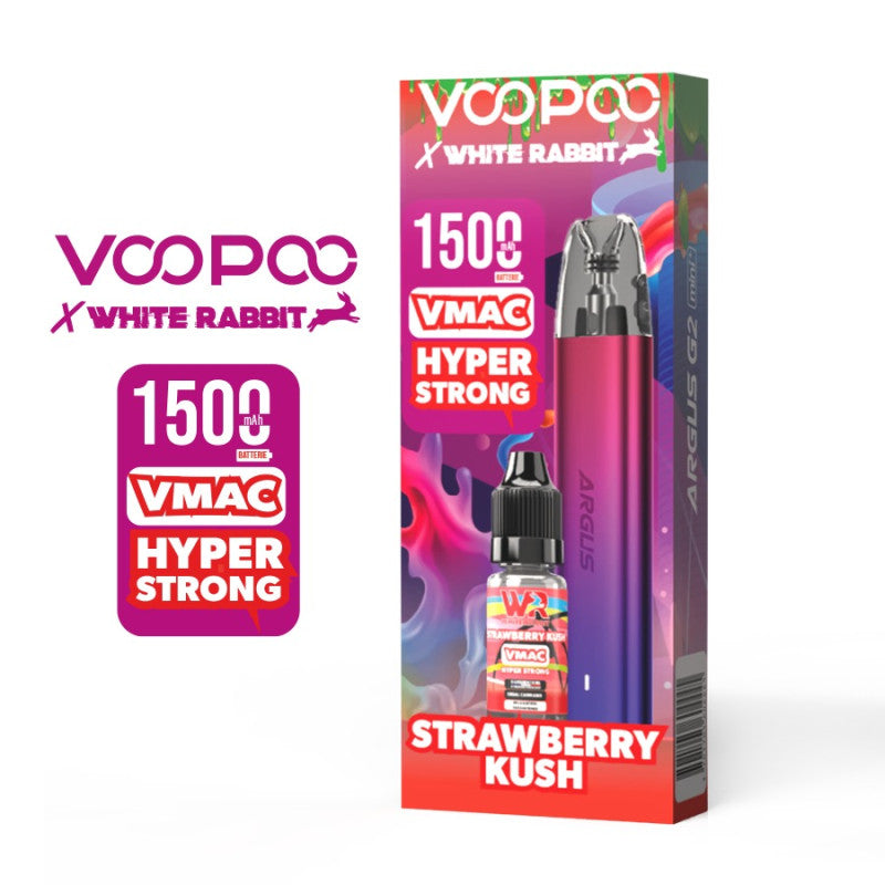 Argus G2 mini+ x Vmac Hyper Strong 10ml White Rabbit - Strawberry Kush