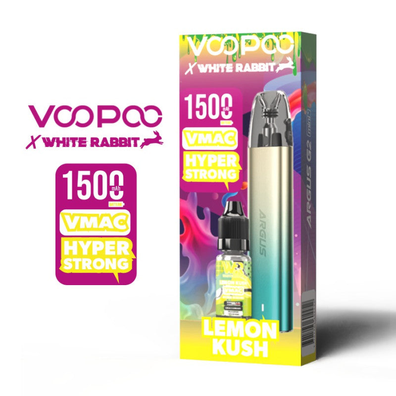 Argus G2 mini+ x Vmac Hyper Strong 10ml White Rabbit - Lemon Kush
